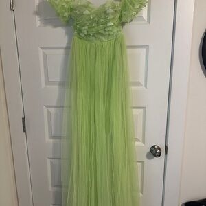 Charming Green Womens Dress XS